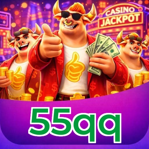 Números do app 55qq em material de marketing — ilustração, não auditoria